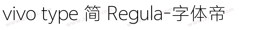 vivo type 简 Regula字体转换
